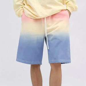 Men's 100% Cotton made Casual & Gym Wear Outdoor Use Tie Dye Shorts for men's Breathable Quick Dry Men's Tie Dye Shorts for Sale - Product Image 4