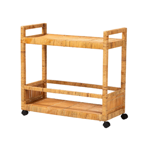 Carrito de bar de ratán bohemio de alta calidad, carrito de bar para fiestas, carrito de vino para el hogar, cocina, restaurante, de Vietnam. - Product Image 1
