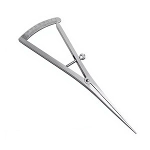 Calibrador Recto de 7 Pulgadas para Mapeo Óseo, Instrumento de Medición de Precisión de 0-40 mm, Acero Inoxidable de Grado Alemán, Ortopédico - Product Image 2
