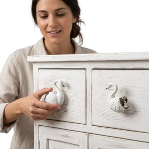 Poignée de tiroir en fonte en forme de cygne, design moderne pour la maison, le bureau, la commode, les meubles, écologique, installation facile - Product Image 2