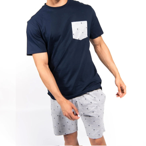 Conjunto de Camiseta y Pantalones Cortos Lisos para Hombre, 2 Piezas, Estilo Oversize, Transpirable, 100% Algodón, Trajes Gemelos 2026 - Product Image 5