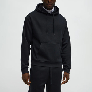 OEM Wholesale Plain Plus Size Regular Fit Men's <b>Hoodies</b> & Sweatshirts Custom Printing <b>3D</b> Embossed Logo Winter Hooded Streetwear - Product Image 3