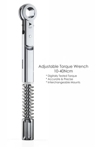 Clé dynamométrique dentaire manuelle réglable Bone Bridge Instruments BBI-138, à cliquet universel pour implants, 10-45 Ncm, hexagonal 6,35 mm 4.0 - Product Image 5