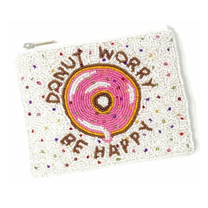 Hot Selling Beaded <b>Coin</b> Purse Zipper Closure Hand Embroidery Eco-Friendly Durable Small Saving Card <b>Case</b> Makeup Multipurpose Use - Product Image 3