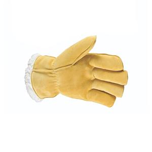 Gants d'hiver en cuir de qualité supérieure, doublés thermiquement, chauds, pour le travail en extérieur, la conduite et la protection - Product Image 4