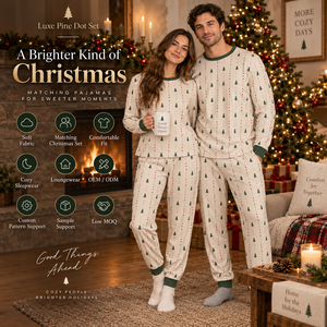 <b>Family</b> <b>Matching</b> Long Pants Set Christmas <b>Family</b> Long Sleeve Sleepwear Christmas Women Loungewear Set OEM Supplier Women Apparel - Product Image 6