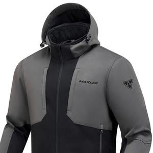 Veste Softshell Moto Homme Grande Taille Anti-UV Ignifuge Respirante Séchage Rapide Imperméable Coupe-Vent Vente en Gros - Product Image 5