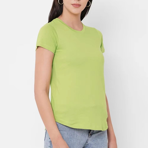 เสื้อยืดออกกำลังกายผู้หญิงทรงโอเวอร์ไซส์สีเบอร์กันดี แขนสั้น เนื้อผ้านุ่ม น้ำหนักเบา ดีไซน์สวย ทรงหลวม ใส่สบาย เหมาะสำหรับออกกำลังกายที่ยิม มีความต้องการสูง - Product Image 2