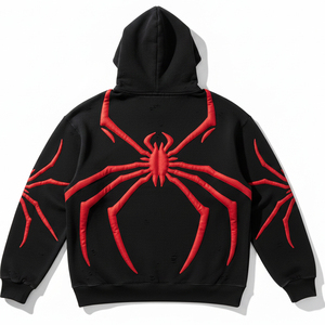 Sudadera con Capucha OEM ODM con Pedrería para Hombre, Chándal Personalizado con Logo, Fabricante de Ropa Urbana de Forro Polar Grueso al por Mayor - Product Image 4