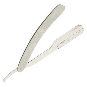 Rasoir manche en métal lame jetable (action pliante) poignée pliante lame unique salon de coiffure hommes rasage manche en métal - Product Image 1