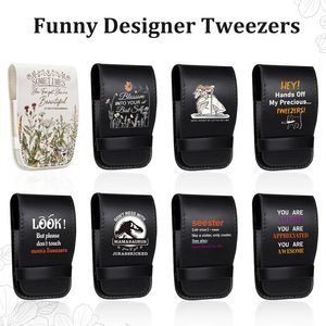 Juego de Pinzas (4 Piezas) de Acero Inoxidable, Kit de Depilación Facial, para Cejas y Pestañas, de Precisión, Pequeño, para Viaje - Product Image 5