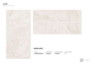 Majestic Aura - Baldosa de Porcelana Brillante de Gran Formato, 600x1200 mm, 60x120 cm, 24x48 Pulgadas, Superficie Decorativa para Residencias de Primera Calidad - Product Image 3