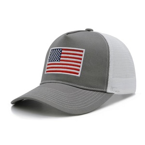 Gorra Trucker Personalizada con Bordado de la Bandera Americana de 5 Paneles para Hombre y Mujer, Ajustable con Cierre a Presión, Malla, Gorra de Béisbol con la Bandera de EE. UU. - Product Image 3