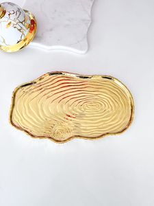 Wholesale Price Luxury Gold Decorative <b>Serving</b> Tray <b>Set</b> for Dining Table and Home Decor Elegant Design Food <b>Serving</b> Tray - Product Image 4