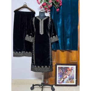 Conjunto Elegante de Fiesta con Top y Pantalón con Dupatta, Talla XL - Product Image 4