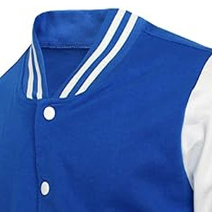 2025 Embroidery Wool Varsity Jacket Full Wool <b>Top</b> Cotton Filling Solid Collage Letterman Jacket - Product Image 2