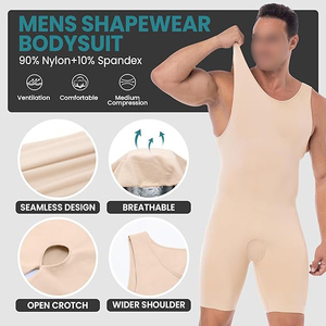 Compression <b>Jumpsuit</b> Unisex Anti Microbial Silver Ion Treated Odor Control Active Romper - Product Image 3
