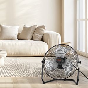 Ventilatore industriale ad alta velocità da 14 pollici con ventilatore a pavimento inclinabile a 3 velocità regolabile a 360 gradi - Product Image 1