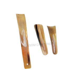 Calzador de cuerno de búfalo Natural de lujo, calzador de cuerno de vaca pulido, calzador para hombres y mujeres, accesorio de calzado elegante - Product Image 6