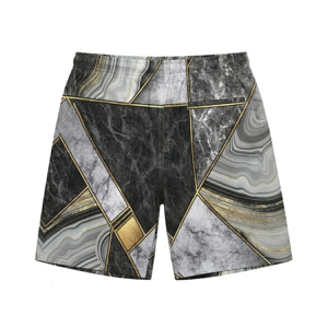 กางเกงชายหาดผู้ชาย-โพลีเอสเตอร์ 100% ระบายอากาศได้ดี แห้งเร็ว กันลม สไตล์ลำลอง มีเชือกผูก - Product Image 2