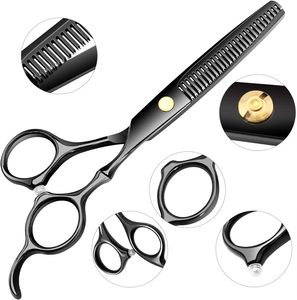 Professional Hairdressing Scissors <b>Set</b> Stainless Steel 440C Blade Sharp Tip Right Handed Salon Grade Hair Cutting Tools - Product Image 2