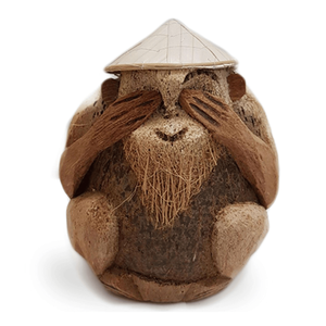 Adorno de Mono de Coco Hecho a Mano, Ideal para Regalo y Decoración - Product Image 3