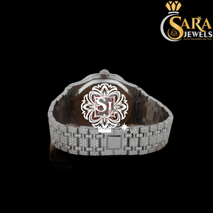 Reloj de Lujo Más Vendido, Completamente Cubierto de Diamantes, Reloj de Acero Inoxidable Brillante para Hombre Disponible al Mejor Precio - Product Image 4