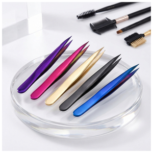 Pince à épiler professionnelle pour sourcils en acier inoxydable, pince à épiler de précision pour le modelage des sourcils, l'épilation du visage et le soin de la beauté - Product Image 6