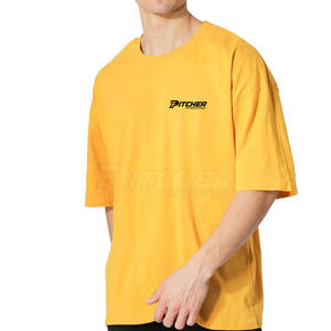 Camiseta Oversize Alpha Trend para Hombre, Corte Holgado, Estilo Urbano, Transpirable, de Algodón, Informal y Elegante - Product Image 4