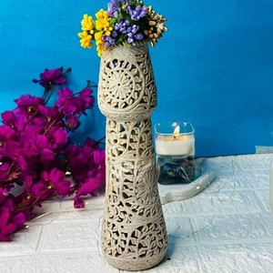 กระถางต้นไม้/แจกันทำจากหินธรรมชาติตกแต่งโต๊ะสำหรับสวน - Product Image 1