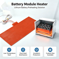 Nouveau Tapis Chauffant Industriel Électrique Flexible en Silicone 24V 220V avec Fil de Résistance pour Batterie LiFePO4, Économe en Énergie et Personnalisable