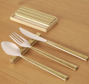 Soporte para palillos de buena calidad, reposador de cubiertos dorado para palillos, cuchillo, tenedor y cuchara, para el hogar y la cocina, ecológico. - Product Image 6
