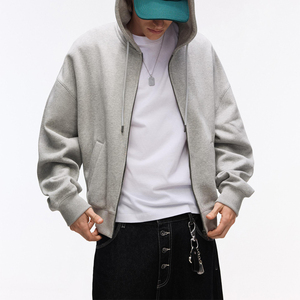 2026 Manufacture High Quality Custom Heavyweight 100% Cotton French Terry Plain Vintage Pullover Hoodie Clothing Sweatshirt - Product Image 5