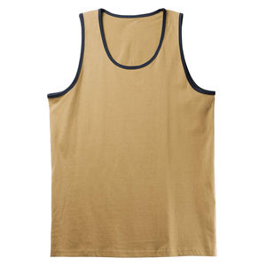 New Arrival Custom Men's Plus Size Breathable Anti-Wrinkle Quick Dry 100% Cotton Gym Tank Top Men's solid knitted tank tops Plus - Product Image 6