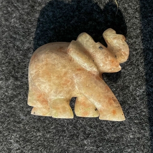 Sunstone <b>Elephant</b> Hand Carved Natural Gemstone Figurine Positivity Leadership Feng Shui <b>Decor</b> Wholesale - Product Image 4