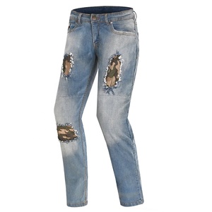 Pantalones vaqueros de motociclismo para hombre Pantalones vaqueros protectores ajustados diseñados para la comodidad y la seguridad en la carretera - Product Image 1