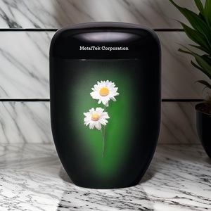 Urnas funerarias de color personalizadas con estampado floral, urnas de cremación de estilo europeo, precio de fábrica, restos humanos cremados, urnas y tarros para cenizas - Product Image 6