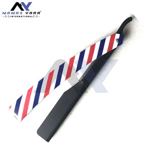 High Quality Disposable Straight Razor for <b>Men</b> Single Blade Stainless Steel Shavette with Plastic Handle Black Color Body Use - Product Image 2