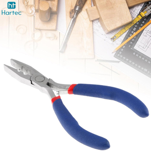 Pince à sertir les plumes pour extensions de cheveux naturels de haute qualité, avec étui souple en similicuir et outils en acier inoxydable pour micro-anneaux et perles - Product Image 5