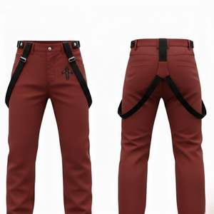 Pantalones de Esquí para Hombre 2026, Lisos, Impermeables 10,000mm, Aislamiento de Forro Polar 240g, Cierre de Gancho y Bucle, Personalizados, 100% Poliéster - Product Image 2