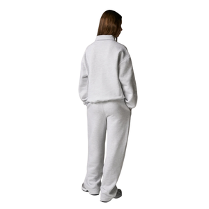 <b>Womens</b> Quarter Zip Stand Collar Tracksuit Set Straight Trousers Elastic Waist Relaxed Fit Two Piece Casual <b>Lounge</b> Travel Outfits - Product Image 2