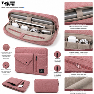 Housse de protection pour ordinateur portable en feutre de laine de haute qualité, prix bas, compatible avec les nouveaux modèles d'ordinateurs portables - Product Image 3