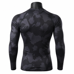 Camisetas Térmicas Transpirables de Manga Larga para Hombre de Alta Calidad, Ropa Deportiva, Camiseta de Spandex/Poliéster - Product Image 3