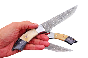 Premium Damascus Steel Chef <b>Knife</b> Set with Wood & Resin Handle Design for Home <b>Kitchen</b> Cooking Food Preparation Chef <b>Knife</b> Sets - Product Image 5
