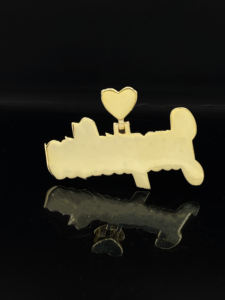 Collar con Colgante Personalizado de Aleación Chapada en Oro con Diamantes de Imitación Estilo Trap Life - Product Image 5