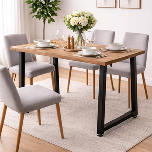 Metal <b>Dining</b> Furniture Legs with Easy Installation Home Decor Iron Furniture Leg Cap 2204lb FurnitureTable Leg EDPTBL005 - Product Image 1