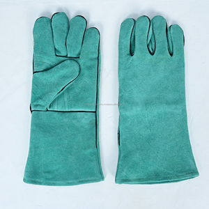 Gants de soudage en cuir de haute qualité, doublure en coton, résistants au feu, gants de travail de sécurité pour usage industriel TIG - Product Image 3