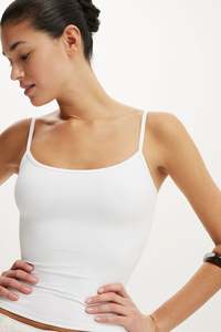 Camiseta sin mangas de punto con cuello cuadrado para mujer Ever Glow, informal, transpirable, ecológica, talla grande, para verano, de algodón y poliéster, color liso. - Product Image 3