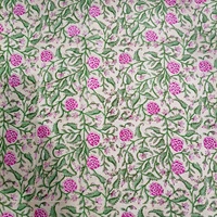 Tissu en jersey de coton biologique lavé, imprimé à la main, léger, doux, respirant, écologique, pour la décoration intérieure, les sacs, l'hôpital et l'artisanat