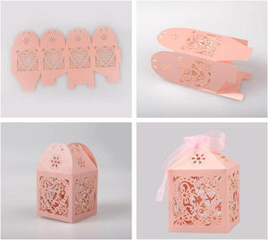 Caja de dulces hueca de alta calidad al por mayor, caja de recuerdos, caja de regalo de joyería premium con diseño láser de amor, de gran estética. - Product Image 6